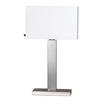 STOLNÍ LAMPA, E27, 69 cm - bílá/barvy stříbra, Konvenční, kov (69cm) - By Rydéns