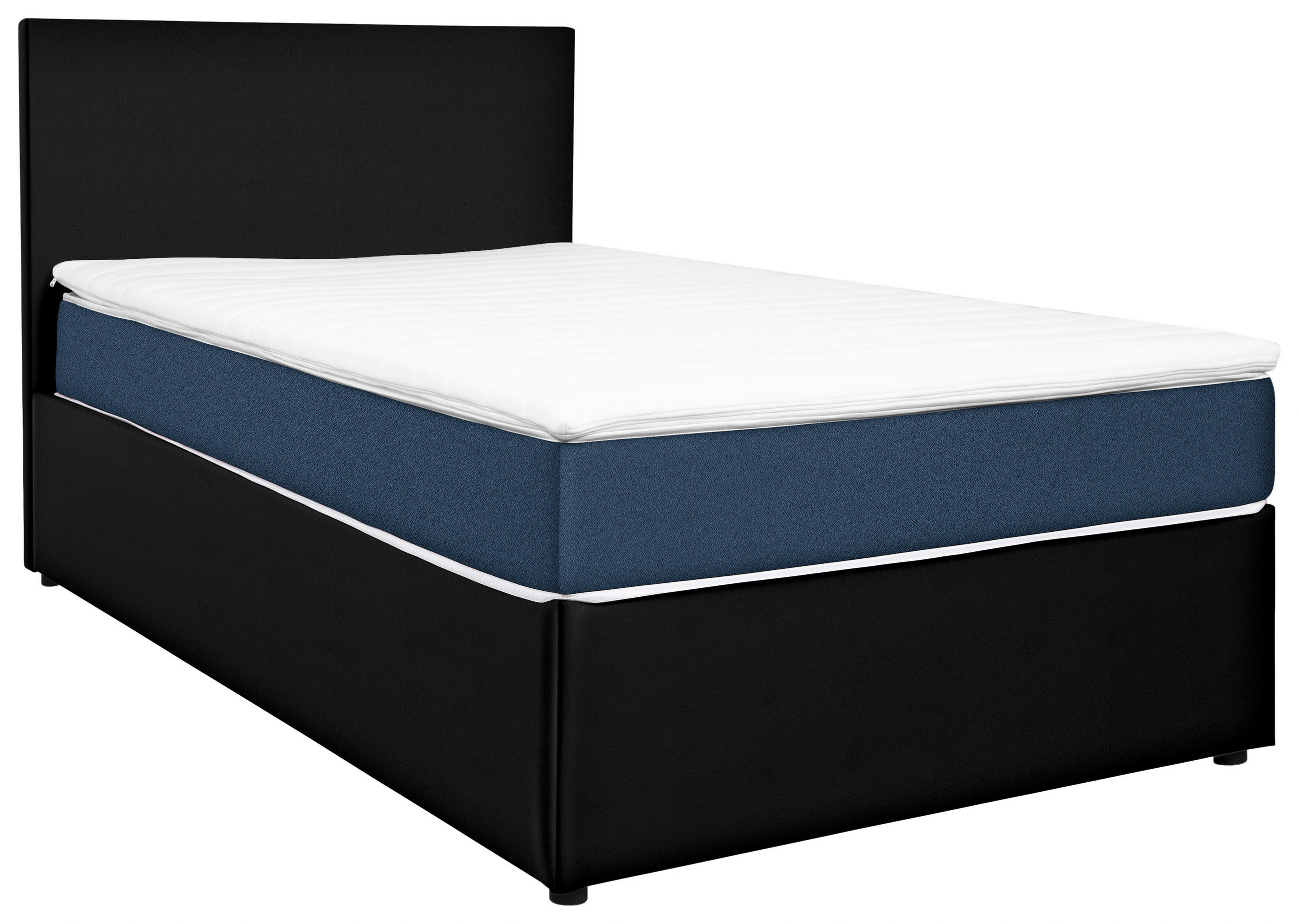 BOXBETT 140/200 cm  in Blau, Schwarz  - Blau/Schwarz, KONVENTIONELL, Holz/Holzwerkstoff (140/200cm) - Carryhome