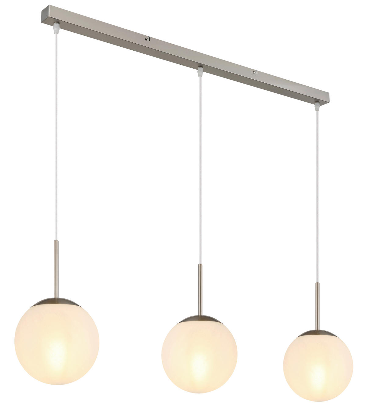 HÄNGELEUCHTE KOP 104/20/120 cm   - Transparent/Weiß, Design, Glas/Kunststoff (104/20/120cm)