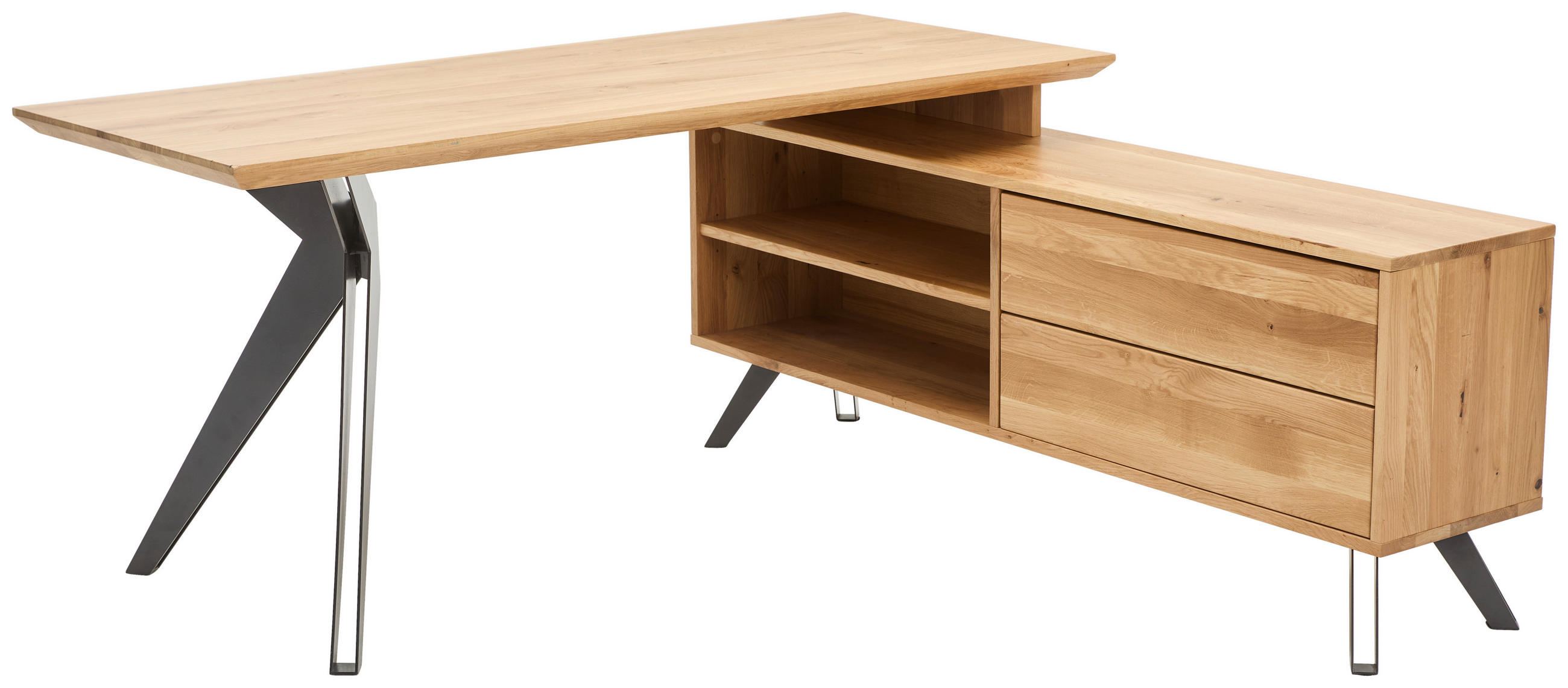 Linea Natura ROHOVÝ PSACÍ STŮL, barvy dubu, 160/160/75 cm
