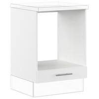 HERDUMBAUSCHRANK 60/87,8/57,6 cm  in Weiß  - Edelstahlfarben/Weiß, Basics, Holzwerkstoff/Metall (60/87,8/57,6cm) - Impuls