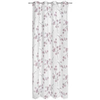 Perdea Cu Inele Tip Capsă semitransparent  - roz, Konventionell, textil (135/245cm) - Esposa