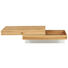 COUCHTISCH Wildeiche vollmassiv rechteckig Eichefarben - Eichefarben, Design, Holz/Metall (120/36/70cm) - NOVEL