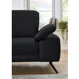 ECKSOFA in Echtleder Anthrazit  - Anthrazit/Schwarz, Design, Leder/Metall (193/332cm) - Dieter Knoll