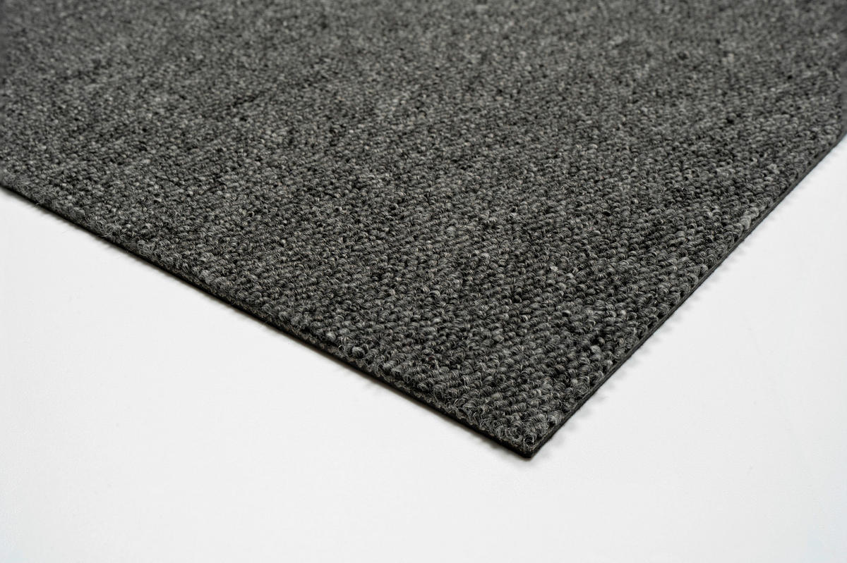 TEPPICHFLIESE Astra Stripe 82 50/50 cm  in Grau  - Grau, Basics, Textil (50/50cm)