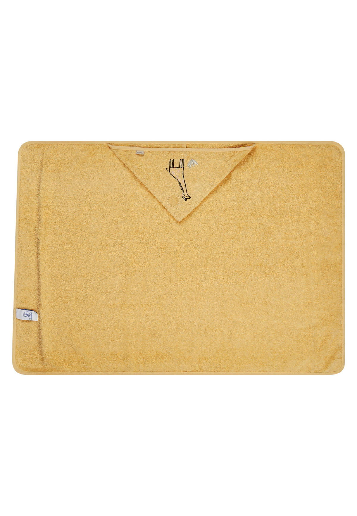 KAPUZENBADETUCH GIRAFFE KAYA  - Dunkelgelb, Basics, Textil (70/100/0,5cm) - Sterntaler