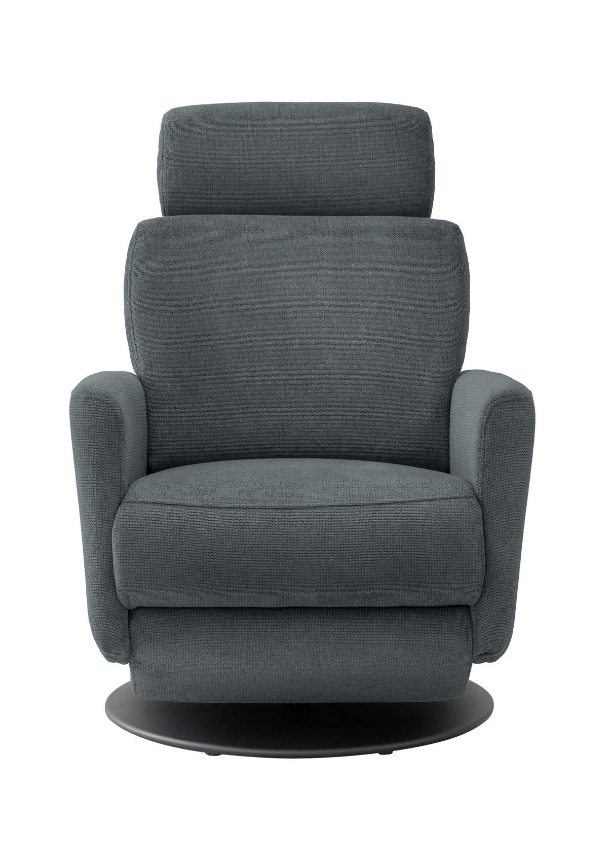 RELAXSESSEL in Textil Anthrazit  - Anthrazit/Schwarz, Modern, Textil/Metall (77/105/87cm) - Livetastic