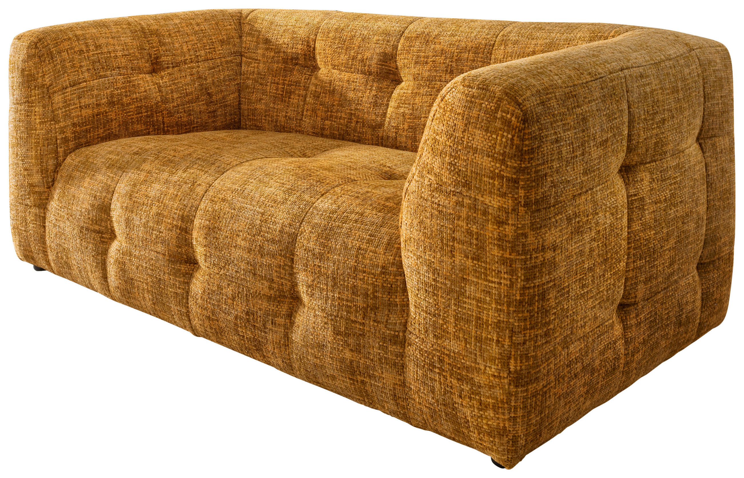 2-SITZER-SOFA in Struktur - Schwarz, Design, Kunststoff/Textil (184/72/95cm) - Livetastic