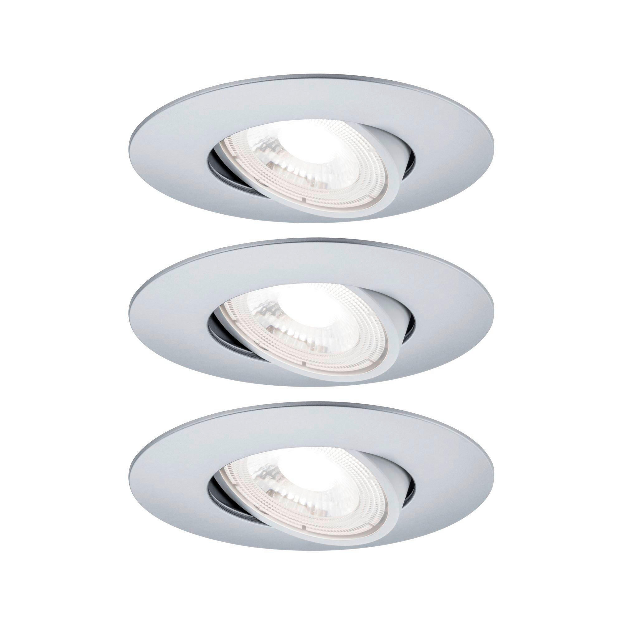 LED-DECKENLEUCHTE 8,2 cm  - Chromfarben, Basics, Kunststoff (8,2cm) - Paulmann