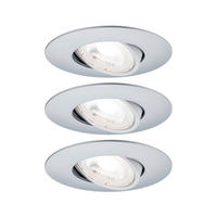 LED-DECKENLEUCHTE 8,2 cm  - Chromfarben, Basics, Kunststoff (8,2cm) - Paulmann