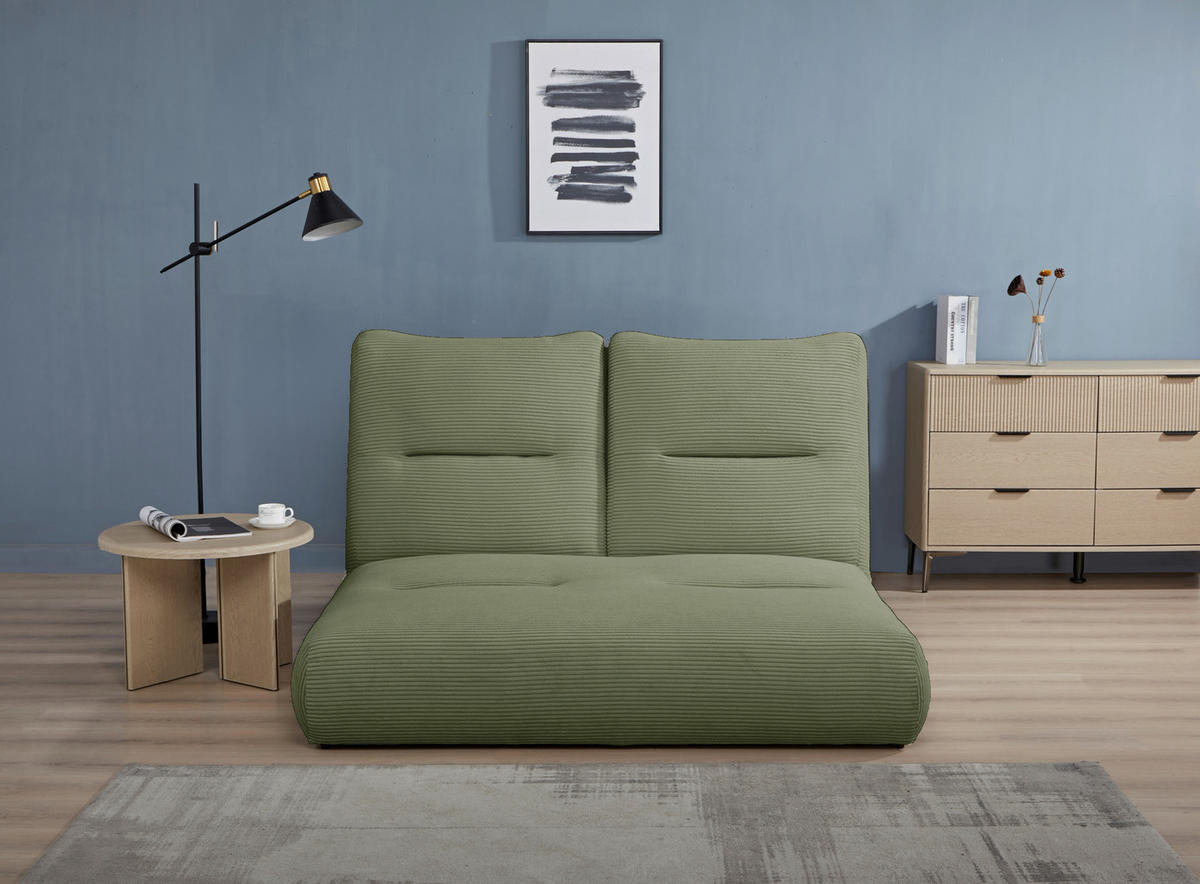 SCHLAFSOFA in Textil Olivgrün  - Olivgrün, Design, Textil (159/88/160cm) - Livetastic