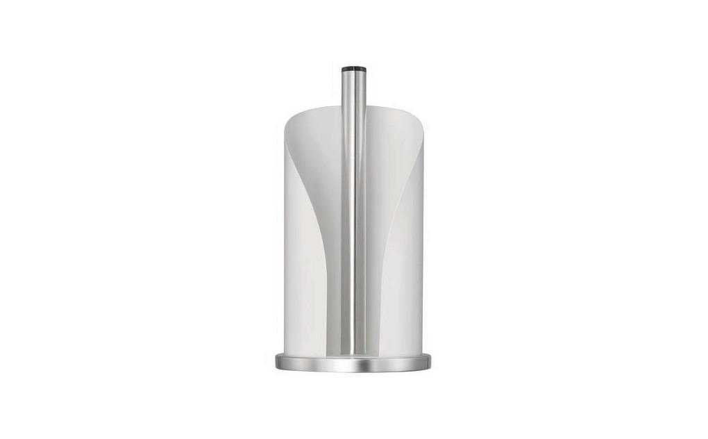 KÜCHENROLLENHALTER - Edelstahlfarben/Weiß, KONVENTIONELL, Metall (15,5/30cm) - Wesco