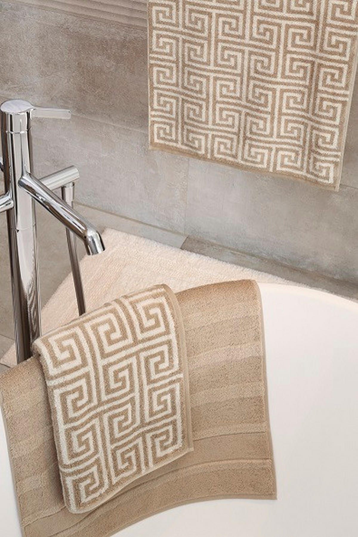 DUSCHTUCH 80/150 cm  - Beige, Basics, Textil (80/150cm) - Cawoe