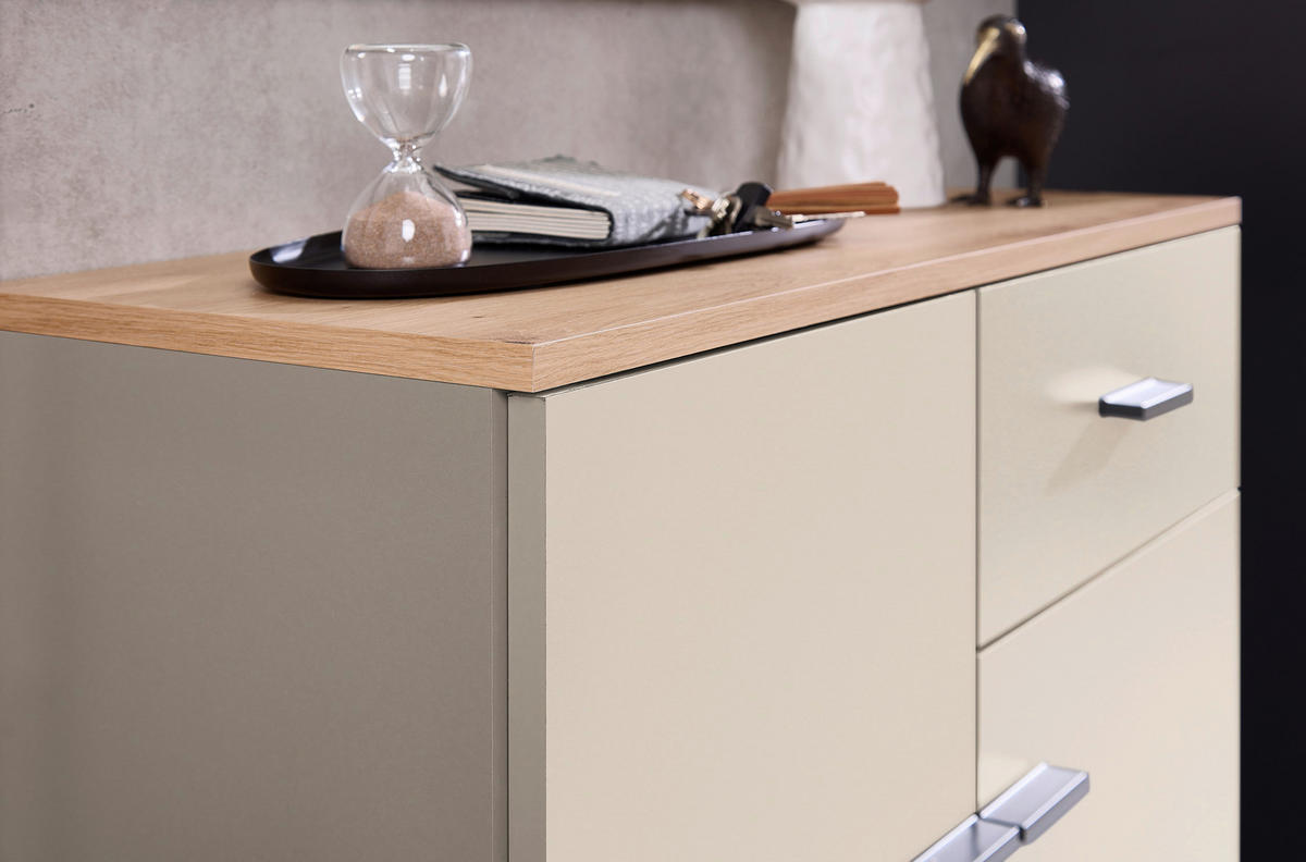 GARDEROBE  in 148/199/38 cm  - Kaschmir/Eiche Artisan, Design, Glas/Holzwerkstoff (148/199/38cm) - Xora