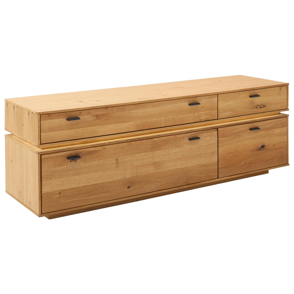 Lowboard Como B: 183 Cm Wildeiche Massiv