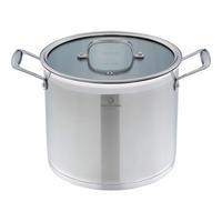 GEMÜSETOPF 9 L  - Edelstahlfarben/Transparent, Basics, Glas/Metall (24cm) - CHEF CUISINE