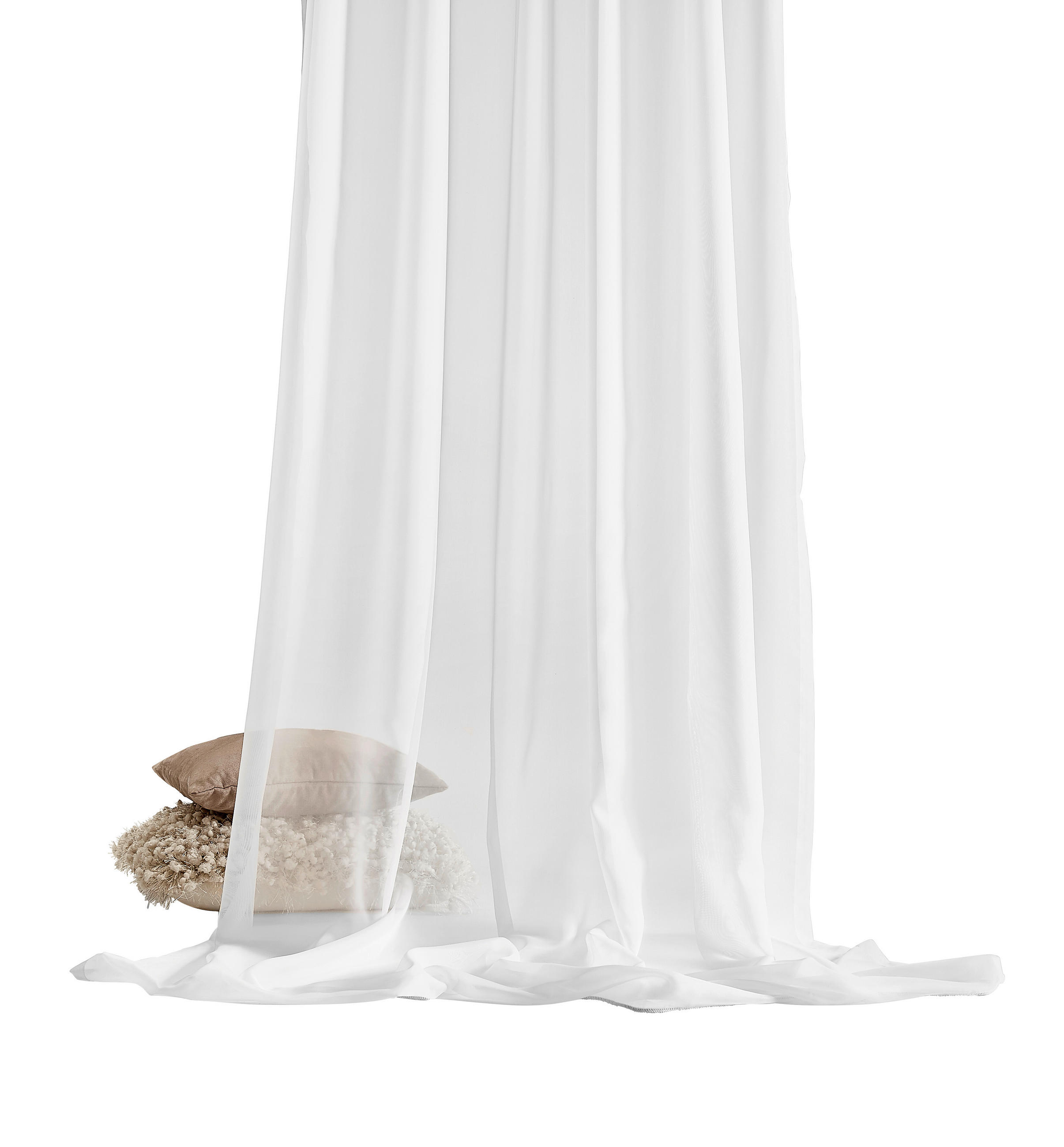 ZÁCLONA, průhledné, 300 cm - bílá, Basics, textil (300cm) - Esposa