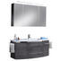 BADEZIMMER Graphitfarben - Graphitfarben/Weiß, Design, Stein (122cm) - Welnova BADEZIMMER Graphitfarben - Graphitfarben/Weiß, Design, Stein (122cm) - Welnova