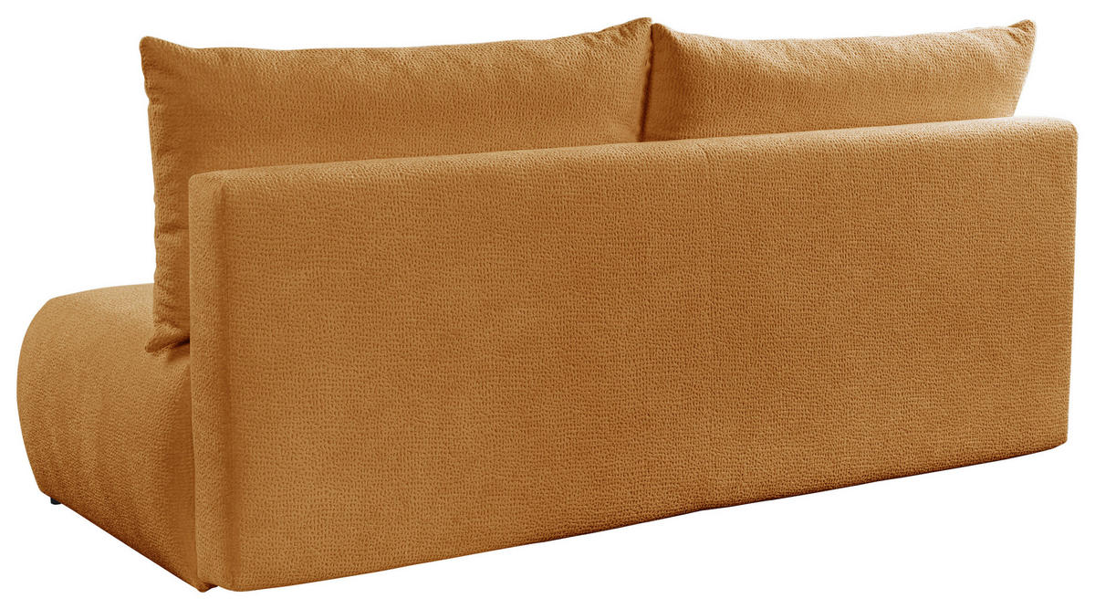 SCHLAFSOFA  mit Bettkasten erhältlich, Bettfunktion erhältlich Struktur Goldfarben  - Goldfarben/Creme, Design, Holz/Textil (209/100/103cm) - MID.YOU