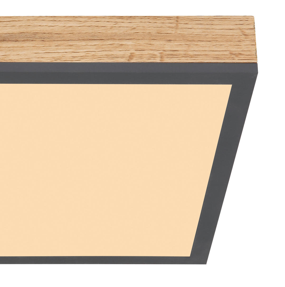 LED PANEL  - opal/grafitfärgad, Basics, metall/plast (30/30cm) - Globo