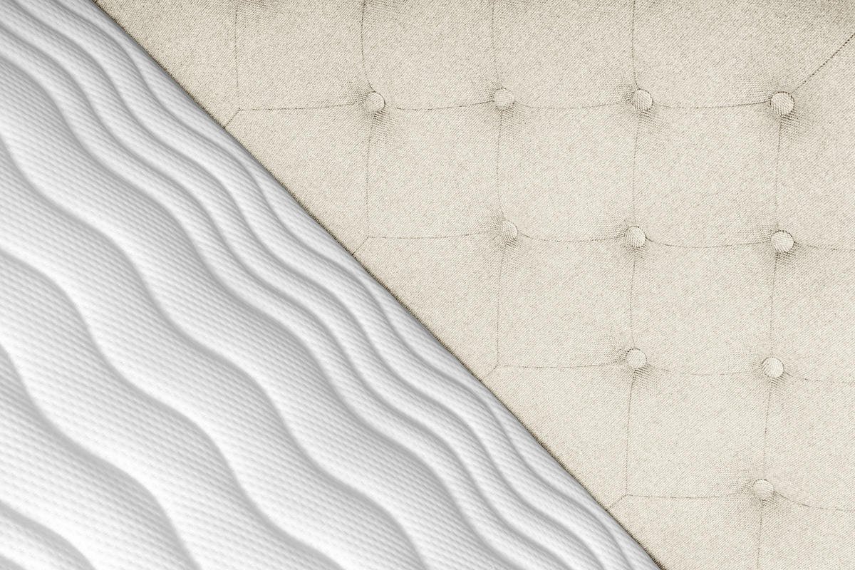 BOXSPRINGBETT 180/200 cm  in Perlmutt  - Silberfarben/Perlmutt, Konventionell, Textil/Metall (180/200cm) - Welnova