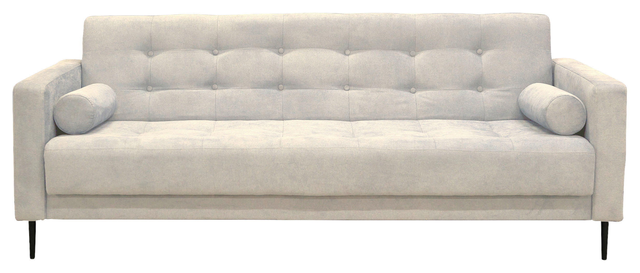 SCHLAFSOFA  in Mikrofaser Creme  - Creme/Schwarz, Design, Textil/Metall (223/89/86cm) - P & B