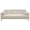 SCHLAFSOFA  in Mikrofaser Creme  - Creme/Schwarz, Design, Textil/Metall (223/89/86cm) - P & B