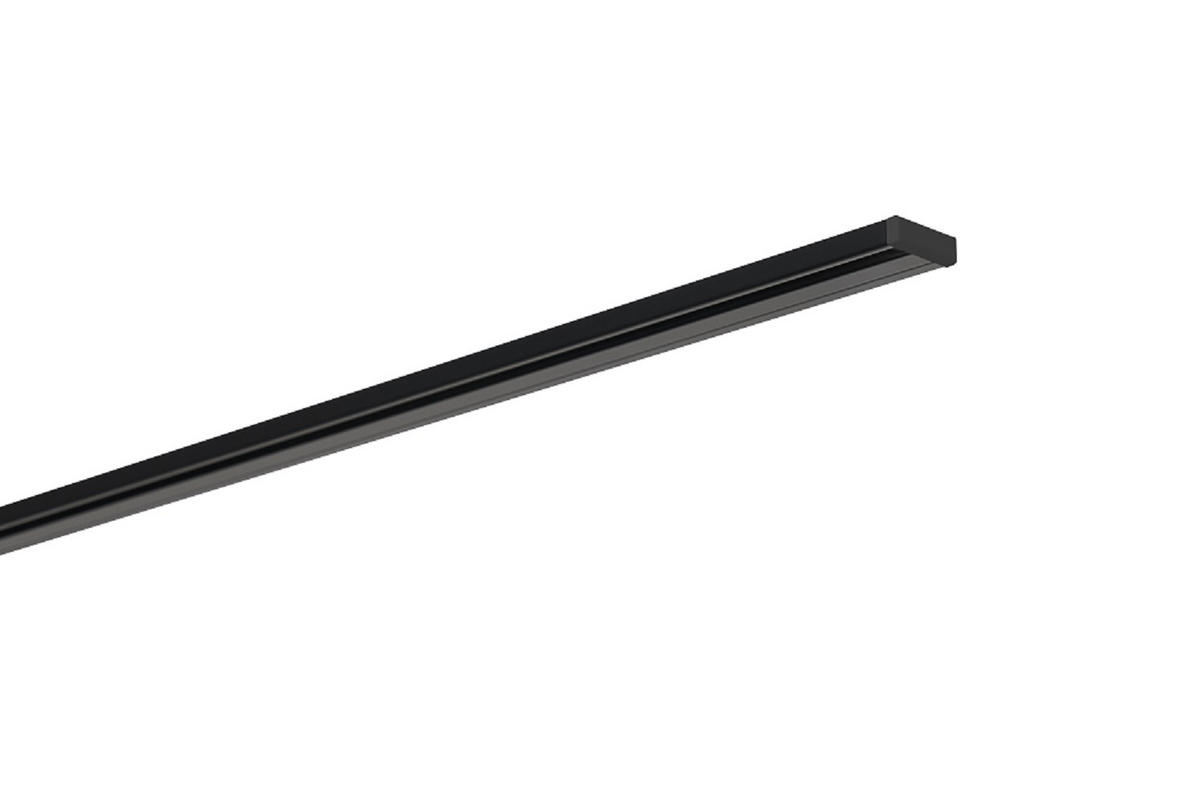 VORHANGSCHIENE - Schwarz, Basics, Metall (150cm) - Homeware