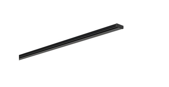VORHANGSCHIENE - Schwarz, Basics, Metall (150cm) - Homeware