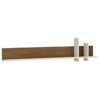 FALIPOLC 180/45/25 cm diófa színű, kasmírszínű  - kasmírszínű/diófa színű, Basics, faalapú anyag (180/45/25cm) - Hom`in