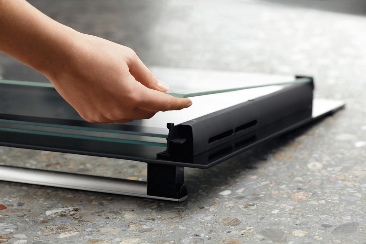 HERDSET ELXH2K1  - Edelstahlfarben/Schwarz, Basics, Glas/Metall (59,4/59,0/56,0cm) - Electrolux