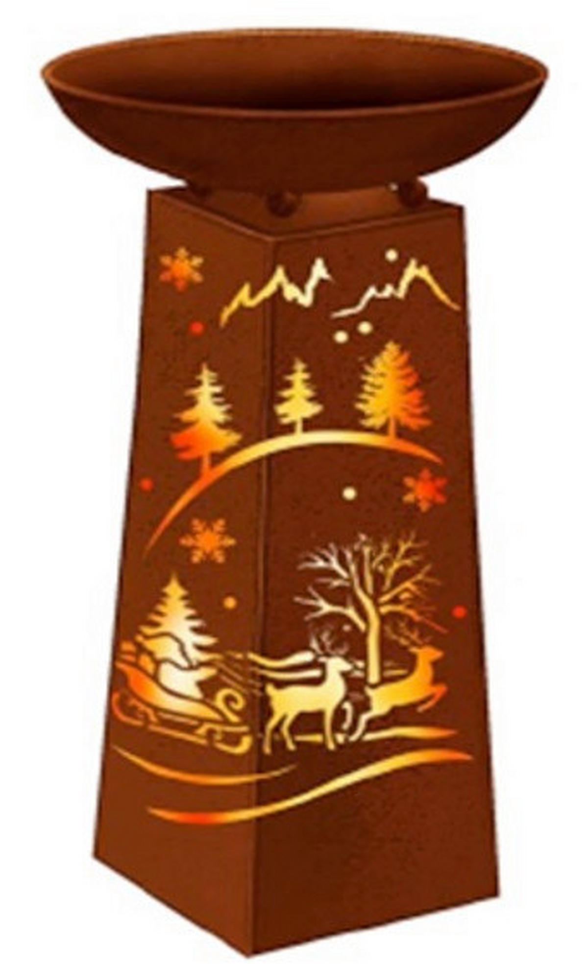 BLUMENSÄULE Metall  - Basics, Metall (25/59cm) - X-Mas