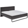 POLSTERBETT 180/200 cm  in Grau  - Schwarz/Grau, Basics, Textil/Metall (180/200cm) - Boxxx