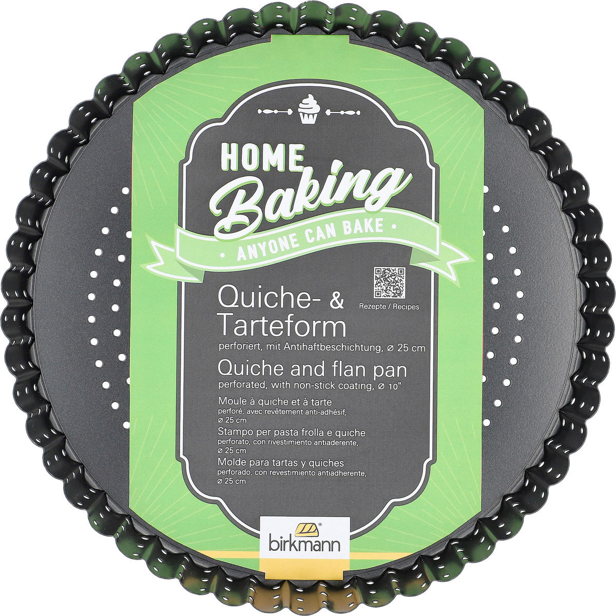 BACKFORMENSET Home Baking  - Schwarz, KONVENTIONELL, Metall - Birkmann