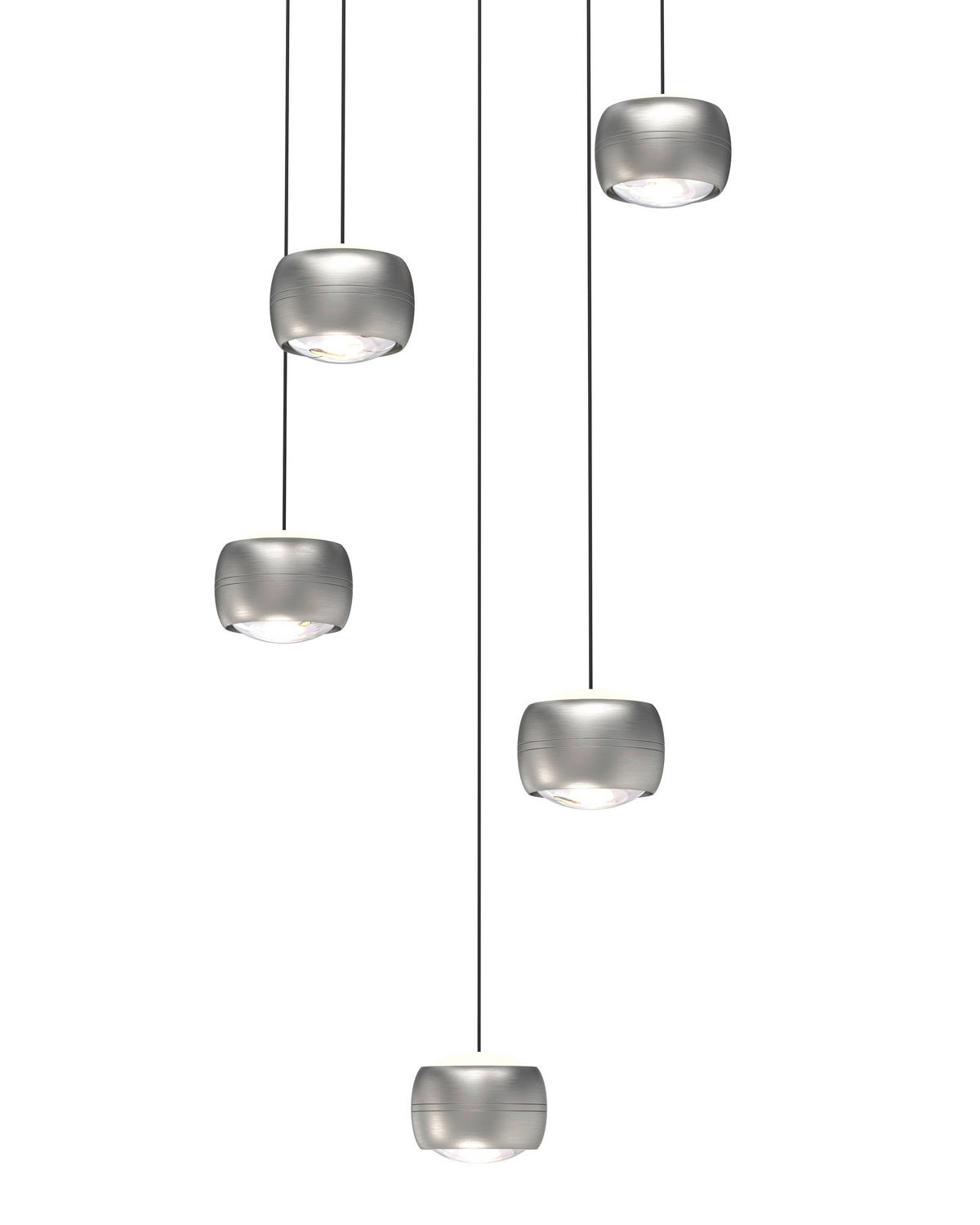 LED-HÄNGELEUCHTE 42/180 cm  - Nickelfarben, Design, Metall (42/180cm)
