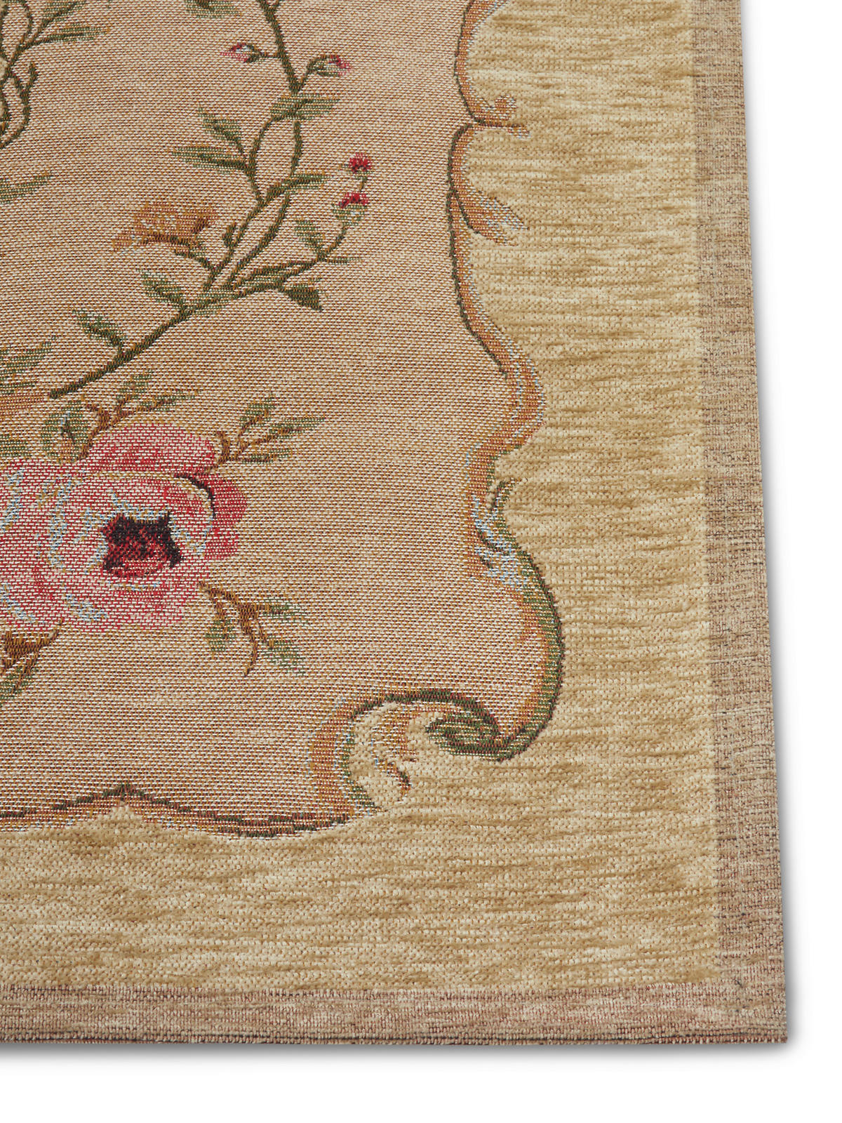 FLACHWEBETEPPICH 120/180 cm Gobelin Creme, Beige  - Beige/Creme, Design, Kunststoff/Textil (120/180cm)