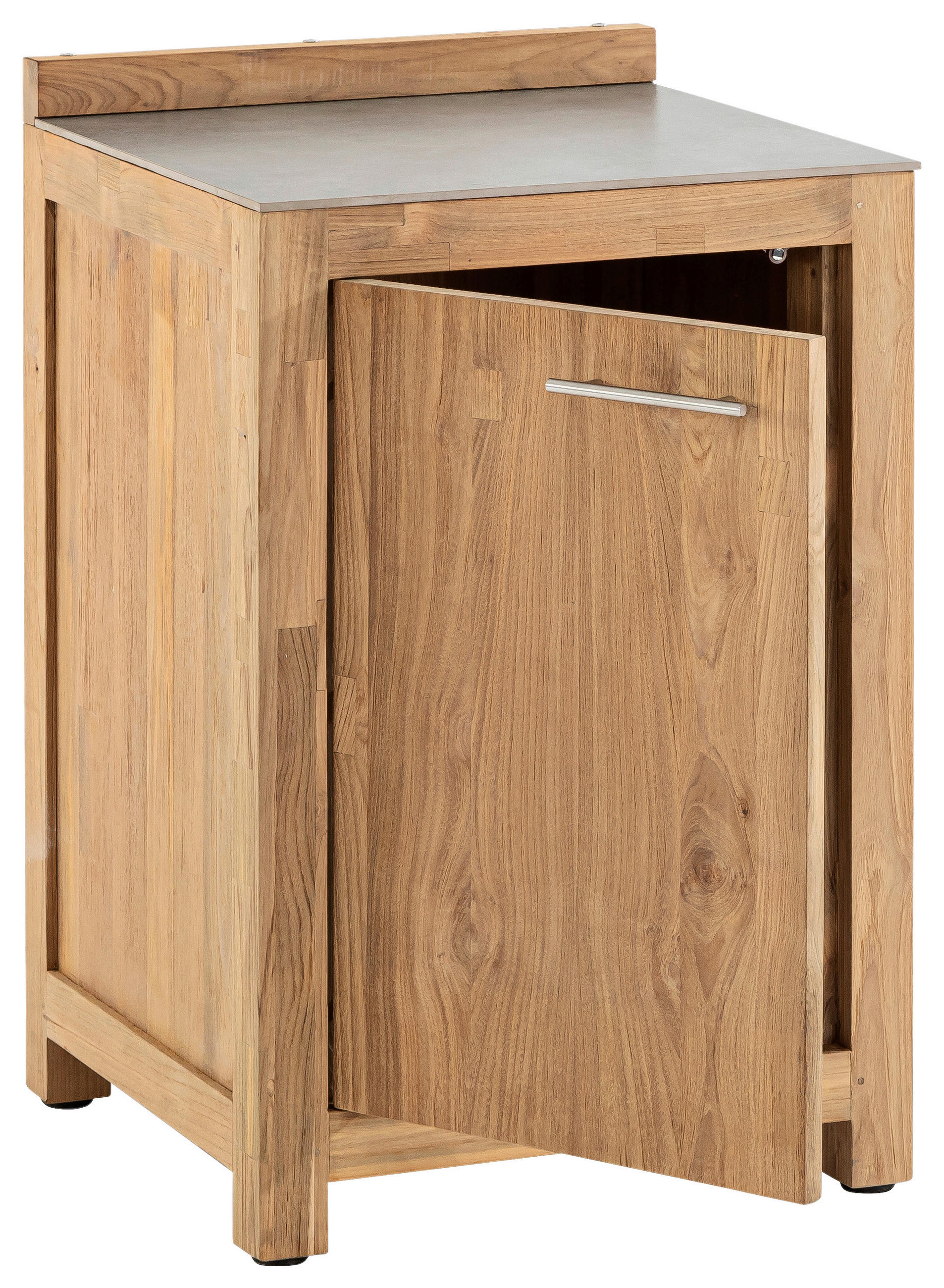 OUTDOORKÜCHE - Edelstahlfarben/Titanfarben, Trend, Holz/Keramik (60/94,7/57,5cm)
