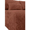 ECKSOFA in Cord Bronzefarben  - Schwarz/Bronzefarben, MODERN, Holz/Textil (145/210cm) - Carryhome