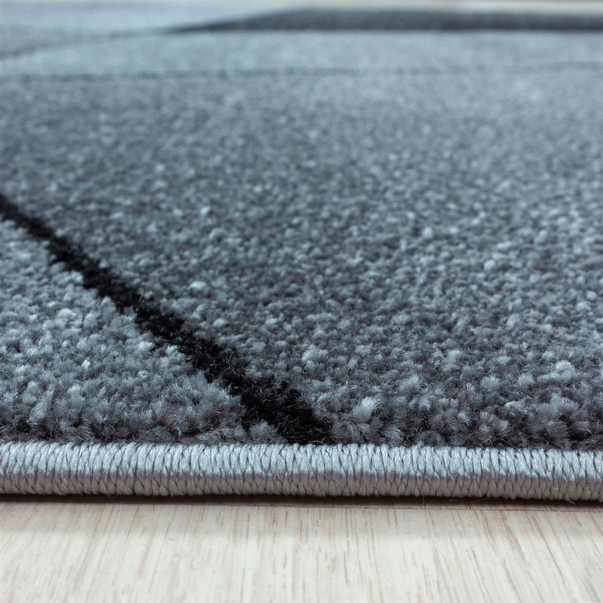 VÄVD MATTA 80/150 cm Beta  - grå, Basics, textil (80/150cm) - Novel