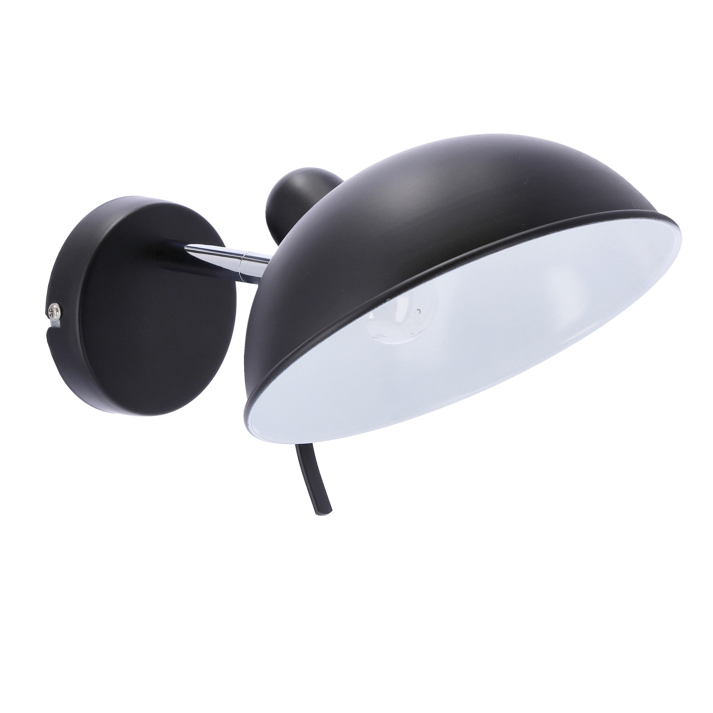 VÄGGLAMPA 21/30/14.5 cm   - svart, Basics, metall (21/30/14.5cm)