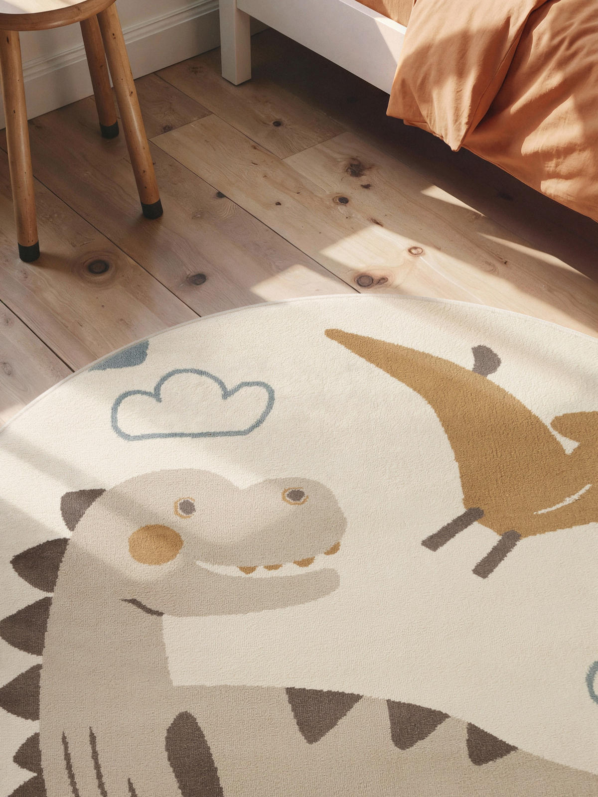 KINDERTEPPICH 160 cm Adventures Dinosaurier  - Multicolor/Creme, Design, Kunststoff/Textil (160cm) - Hanse Home