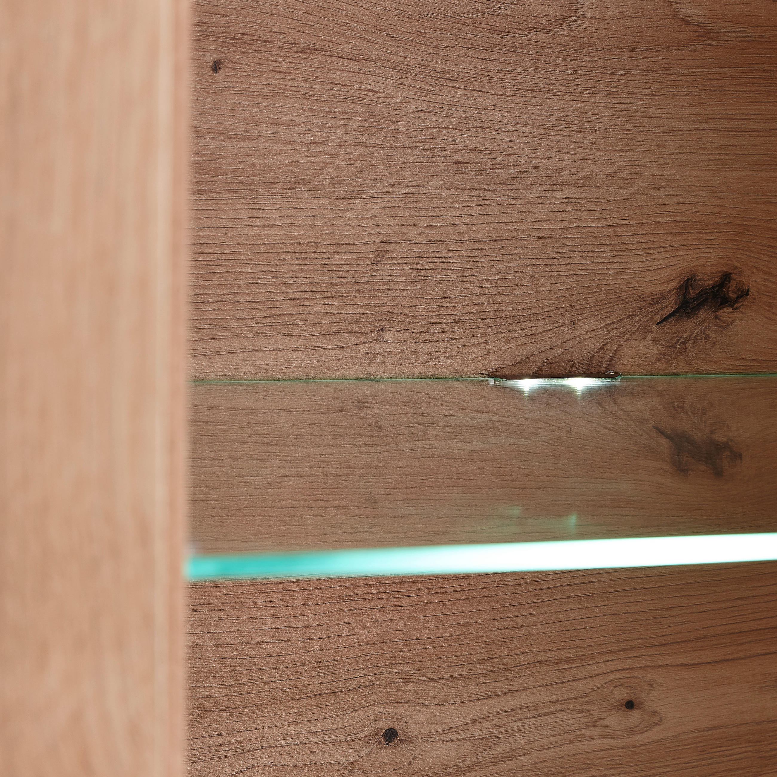 Hom`in Glasbodenbeleuchtungs-Set Chrom