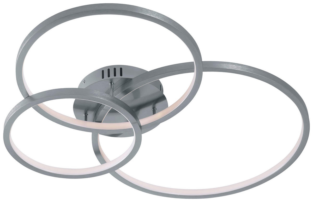 STROPNA LED-SVETILKA  AARON 36 W//3000-6000 K/230 V/ - barve niklja, Design, kovina (79/64/10,5cm)