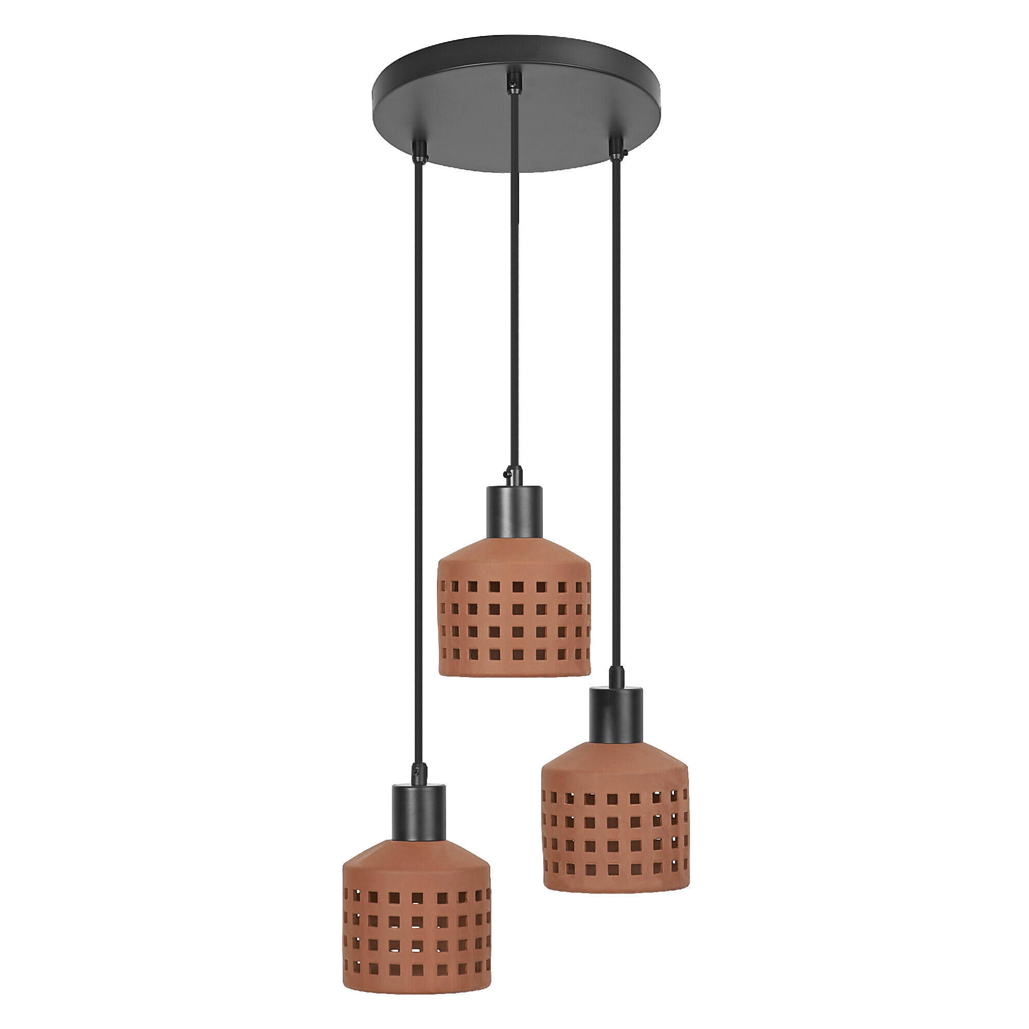 HÄNGELEUCHTE 32.5/150 cm  - Braun, Basics, Stein/Metall (32.5/150cm) - Osram