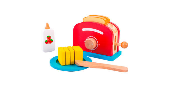 KINDERKÜCHENZUBEHÖR Toaster  - Eichefarben/Multicolor, Natur, Holz/Holzwerkstoff - My Baby Lou