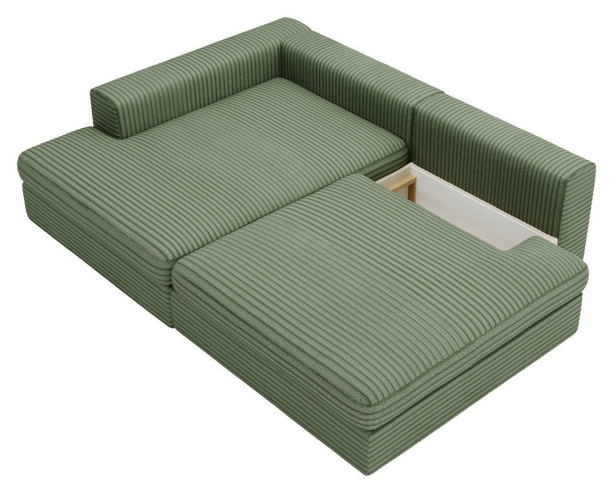 Freisteller von home24 ECKSOFA Grün Cord.