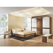 SCHLAFZIMMER in Birkefarben, Zirbelkieferfarben - Birkefarben/Zirbelkieferfarben, Design, Glas/Holz - Anrei