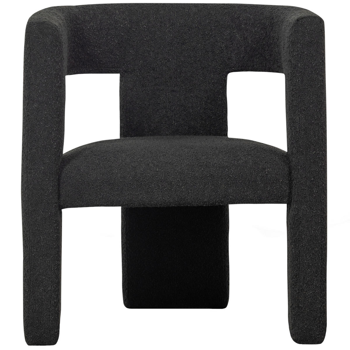 SESSEL in Bouclé Dunkelgrau  - Dunkelgrau, Design, Textil (63/71/62cm) - Livetastic