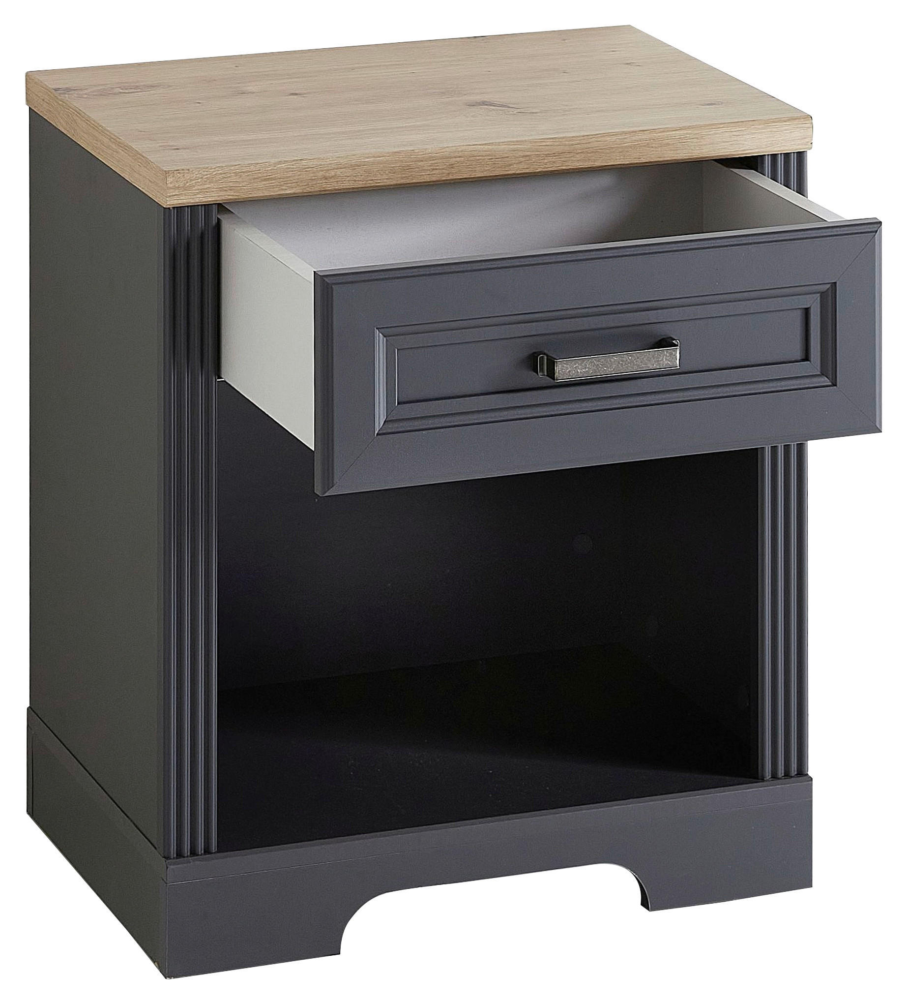 ROLLCONTAINER 54/62/39 cm  - Graphitfarben/Eiche Artisan, KONVENTIONELL, Holzwerkstoff/Metall (54/62/39cm) - Carryhome