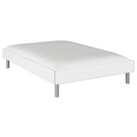 BETT 140/200 cm  in Weiß  - Alufarben/Weiß, Design, Metall (140/200cm) - Carryhome